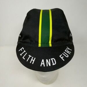 Verge Sport Cycling Cap Portland Oregon Filth‎ Fury Men OSFM Black Green Yellow